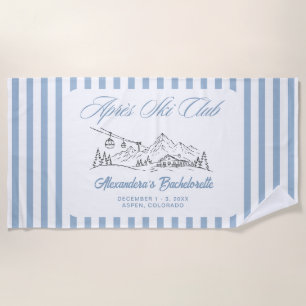 Apres Ski Club Junggesellinnenabschied Strandtuch