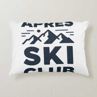 Apres Ski Club Mountain Logo - Custom Mens Winter  Dekokissen