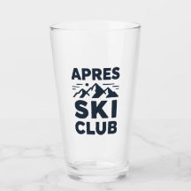 Apres Ski Club Mountain Logo - Custom Mens Winter 