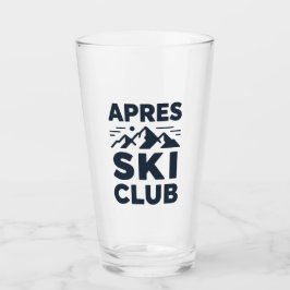 Apres Ski Club Mountain Logo - Custom Mens Winter  Glas