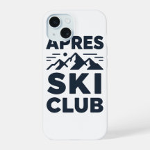 Apres Ski Club Mountain Logo - Custom Mens Winter 
