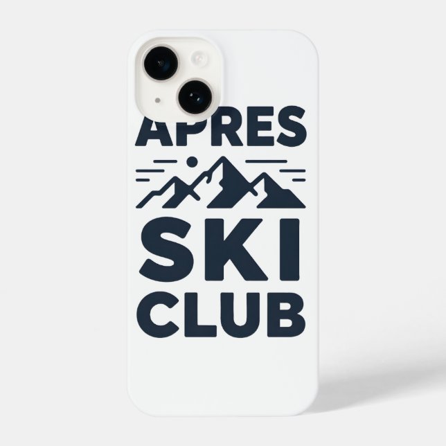Apres Ski Club Mountain Logo - Custom Mens Winter  iPhone Hülle (Rückseite)