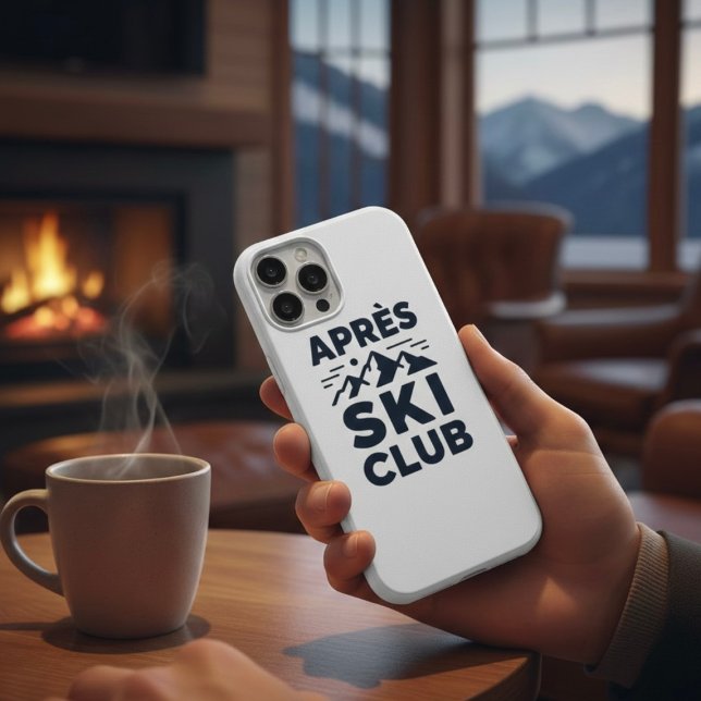 Apres Ski Club Mountain Logo - Custom Mens Winter  iPhone Hülle (Von Creator hochgeladen)