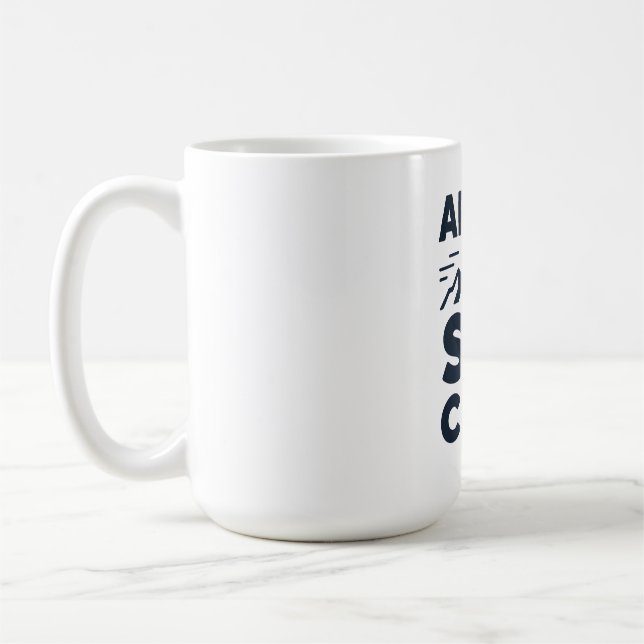 Apres Ski Club Mountain Logo - Custom Mens Winter  Kaffeetasse (Links)