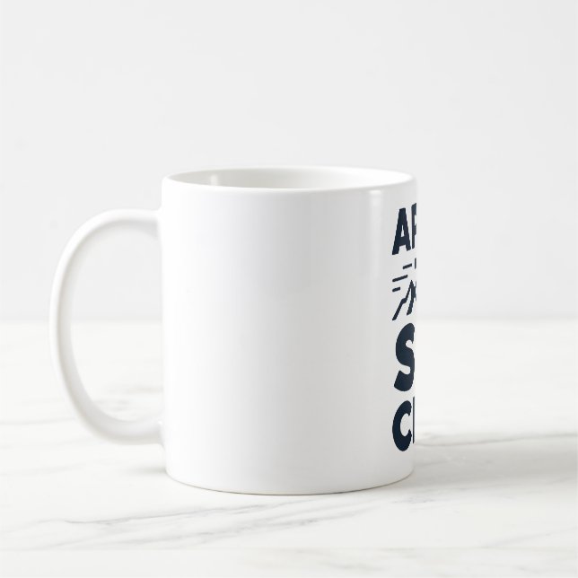 Apres Ski Club Mountain Logo - Custom Mens Winter  Kaffeetasse (Links)