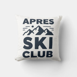 Apres Ski Club Mountain Logo - Custom Mens Winter  Kissen