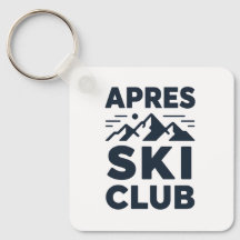 Apres Ski Club Mountain Logo - Custom Mens Winter 
