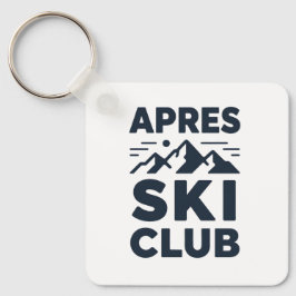Apres Ski Club Mountain Logo - Custom Mens Winter  Schlüsselanhänger