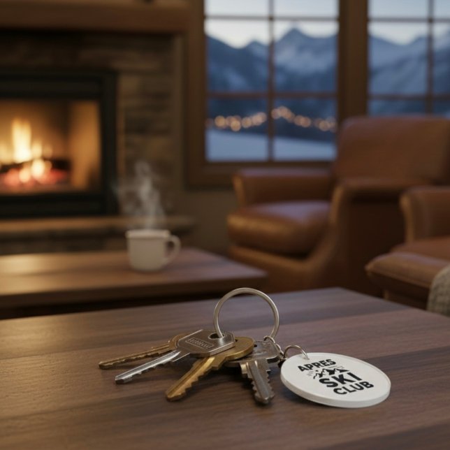 Apres Ski Club Mountain Logo - Custom Mens Winter  Schlüsselanhänger (Von Creator hochgeladen)