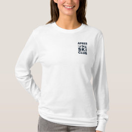Apres Ski Club Mountain Logo - Custom Mens Winter  T-Shirt