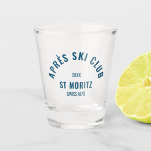 Après Ski Club Rote Navy Vintager Skizentrum Party Schnapsglas
