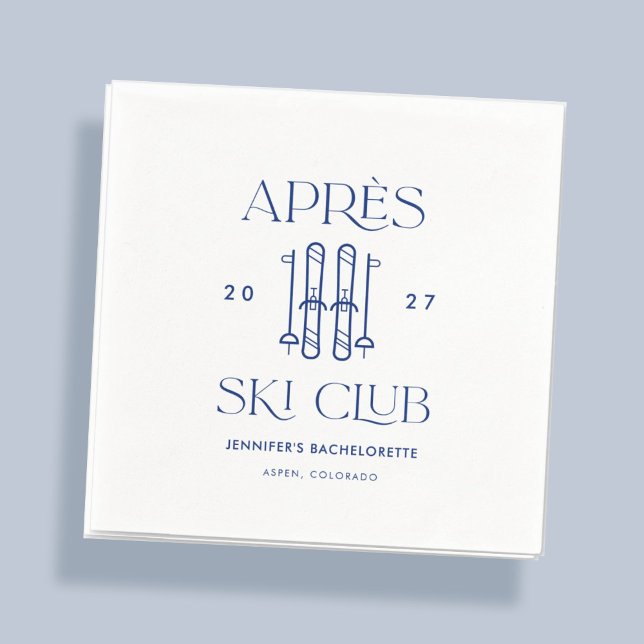 Apres Ski Club Winterski Junggeselinnen-Abschied G Serviette (Von Creator hochgeladen)