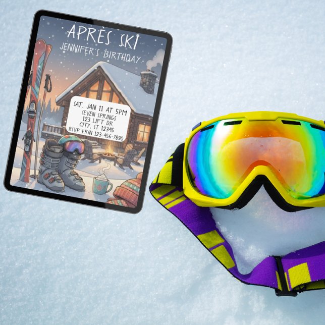 Après-Ski-Geburtstagsfeier Einladung (Von Creator hochgeladen)