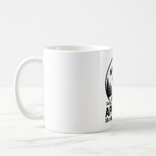 Après-Ski-Girl mit Bierberg-Aufkleber Kaffeetasse