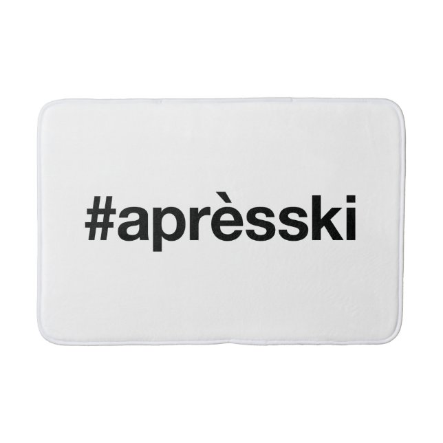 APRES SKI Hashtag Badematte (Vorderseite)