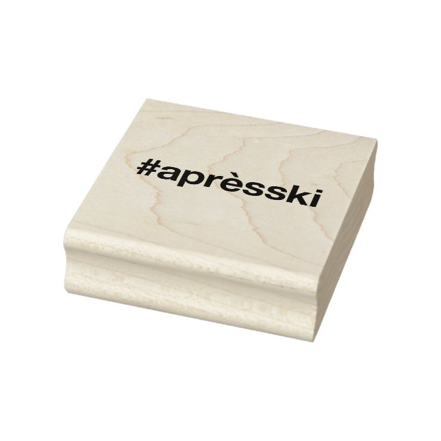 APRES SKI Hashtag Gummistempel (Stempel)