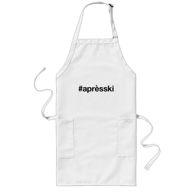 APRES SKI Hashtag Lange Schürze (Vorne)