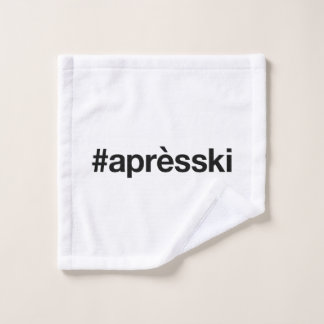APRES SKI Hashtag Waschlappen