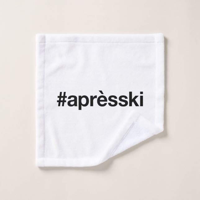 APRES SKI Hashtag Waschlappen (Waschlappen)