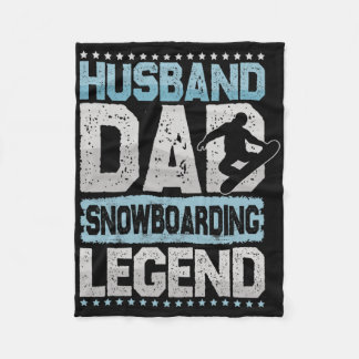 Aprés-ski Husband Vater Snowboarden Legend Snowboa Fleecedecke