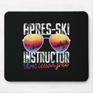 Apres Ski Instructor Erste Lektion Freier Skifahre Mousepad