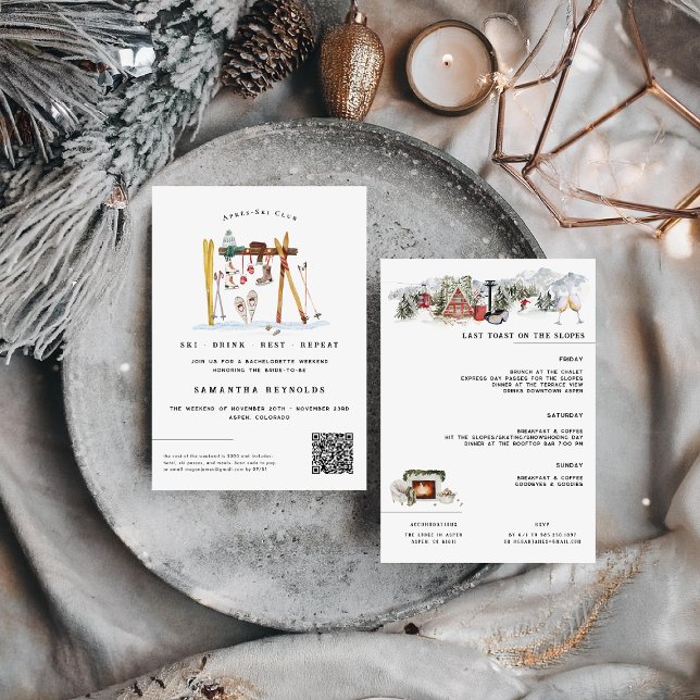 Après-Ski-Junggeselinnen-Abschied Einladung (Von Creator hochgeladen)