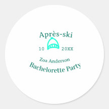 Après-Ski-Junggesellinnenabschied türkisfarbener H