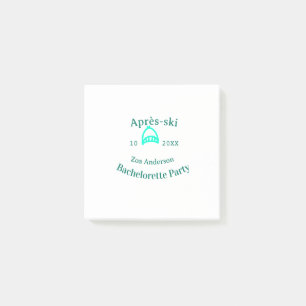 Après-Ski-Junggesellinnenparty Türkishuber Hut Nam Post-it Klebezettel