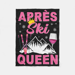 Apres Ski Königin Skifahren Wintersport Skifahren Fleecedecke