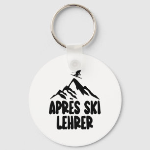 Après-Ski-Lehrerin Hütengaudi-Outfit Frauen Männer Schlüsselanhänger