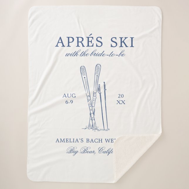 Après Ski mit der Braut zum Bach Weekend Sherpadecke (Vorderseite)