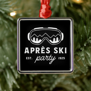 Après-Ski-Party Berghütte Winter lustig Ornament Aus Metall