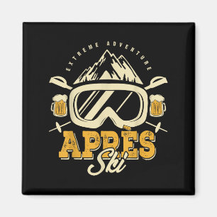 Apres Ski Party Outfit, Bier & Amp; Getränke nach Magnet