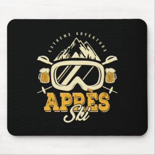 Apres-Ski-Party-Outfit, Bier und Getränke nach dem Mousepad