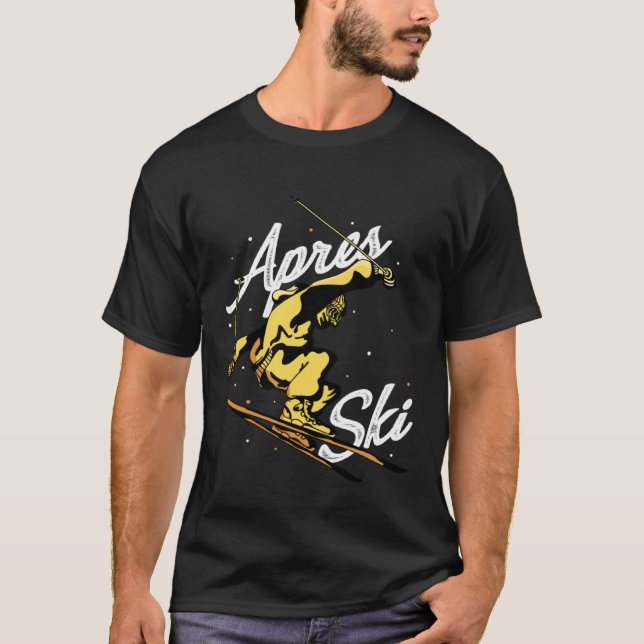 Apres Ski Party Skiing Ski Mountains  Ski Rider  1 T-Shirt (Vorderseite)