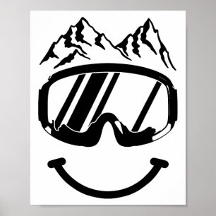 Apres Ski Snowboard Snowmobil Skifahren Snowmo Poster