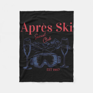 Apres Ski Social Club Drinks Party Frauen Winter Fleecedecke
