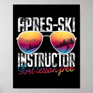 Apres-Ski-Trainer Erste Lektion Kostenlos Lustig S Poster