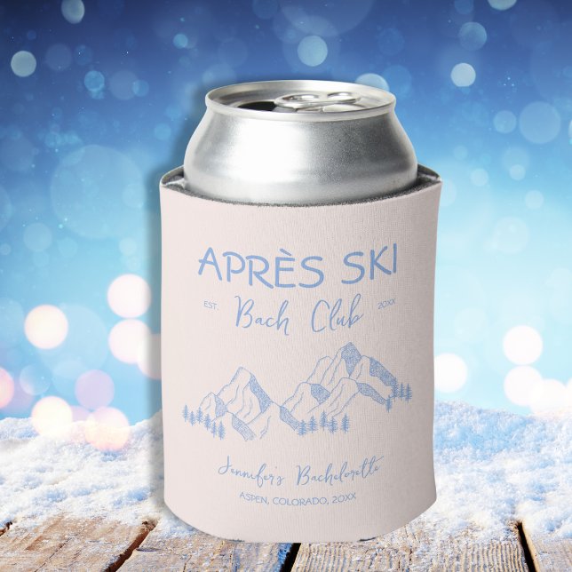 Apres Ski Winter Bachelorette Bach Club Dosenkühler (Apres Ski Winter Bachelorette Bach Club Can Cooler)
