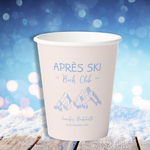 Apres Ski Winter Bachelorette Bach Club Pappbecher