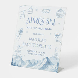 Après-Ski-Winter-Junggesellinnenabschied Sockelschild