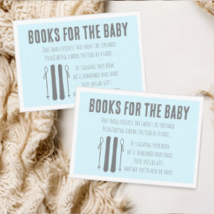 Apres Ski Winter Thema Blue Books for Baby Begleitkarte