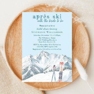 Apres Ski Winterberg Wasserfarben Brautparty Einladung