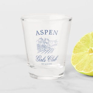 Après-Ski-Wochenende mit der zukünftigen Braut Bac Schnapsglas