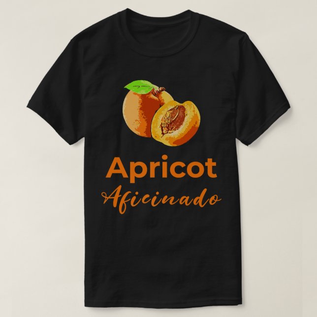 Apricot Aficionado Fruit Lovers Vegan Vegetarian P T-Shirt (Design vorne)