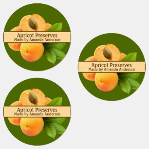 Apricot behält modernes Circle Food Label Etiketten