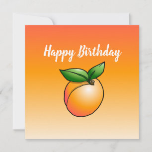 Apricot Birthday Card Karte
