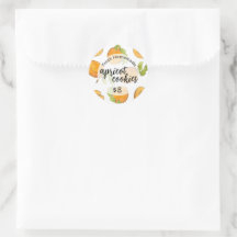 Apricot Cookies Business Custom Label