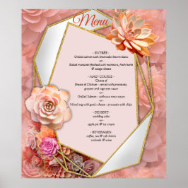 Apricot Crush Sukkulente Farben für 2024 Poster