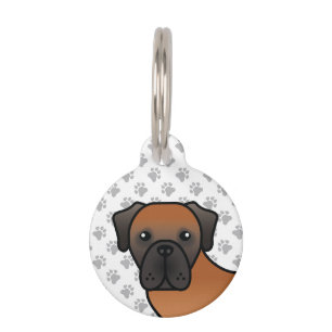 Apricot English Mastiff Cartoon Hund & Haustier In Haustiermarke